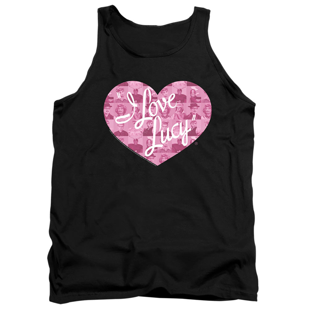 I Love Lucy Many Moods Logo Mens Tank Top Shirt Black