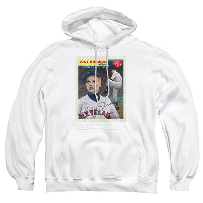 I Love Lucy Trading Card Mens Hoodie White Officially Licensed