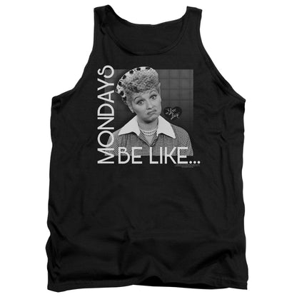 I Love Lucy Mondays Be Like Mens Tank Top Shirt Black