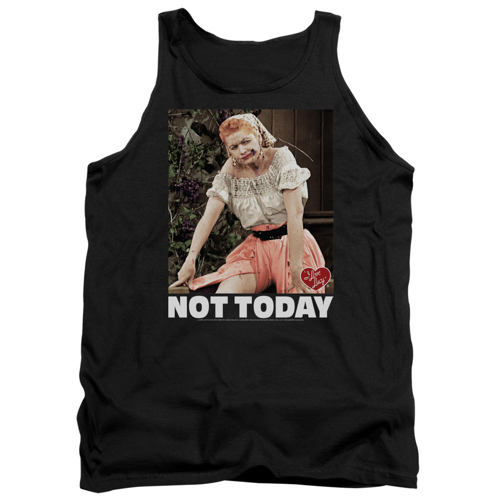 I Love Lucy Not Today Mens Tank Top Shirt Black