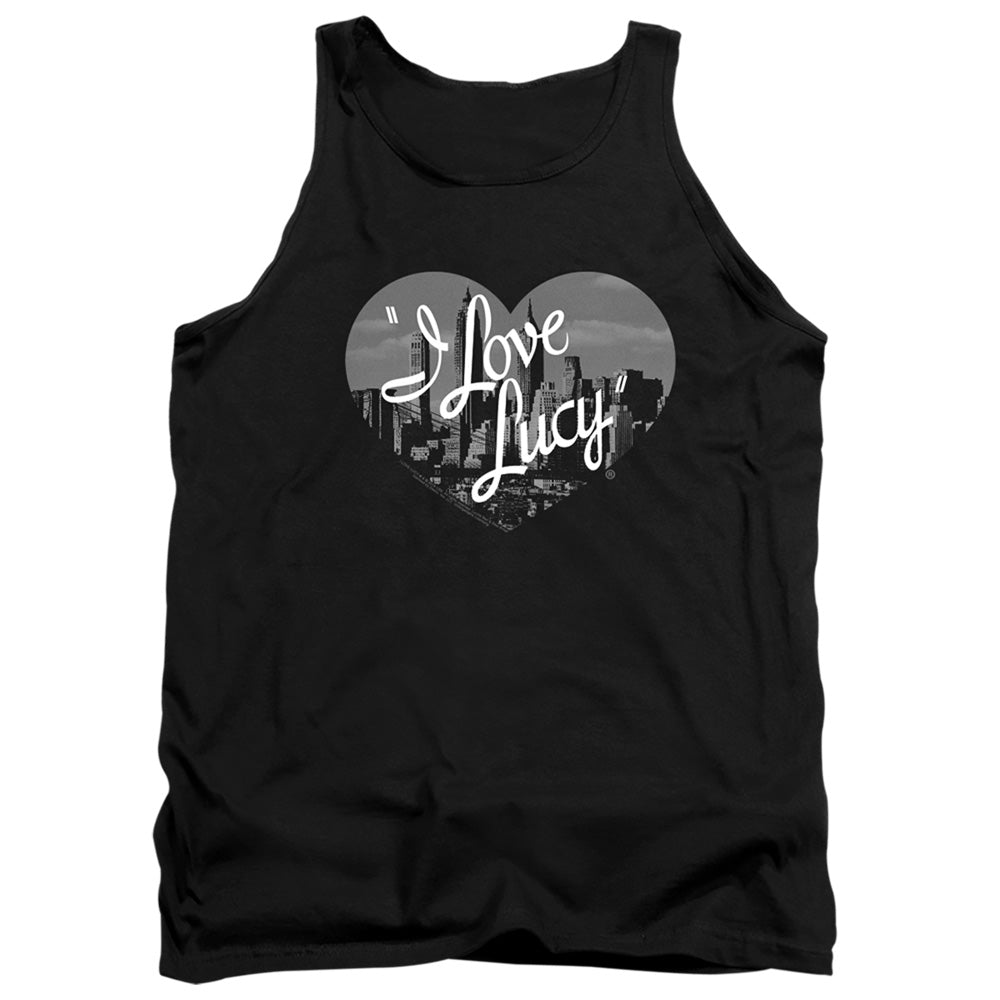 I Love Lucy Nostalgic City Mens Tank Top Shirt Black