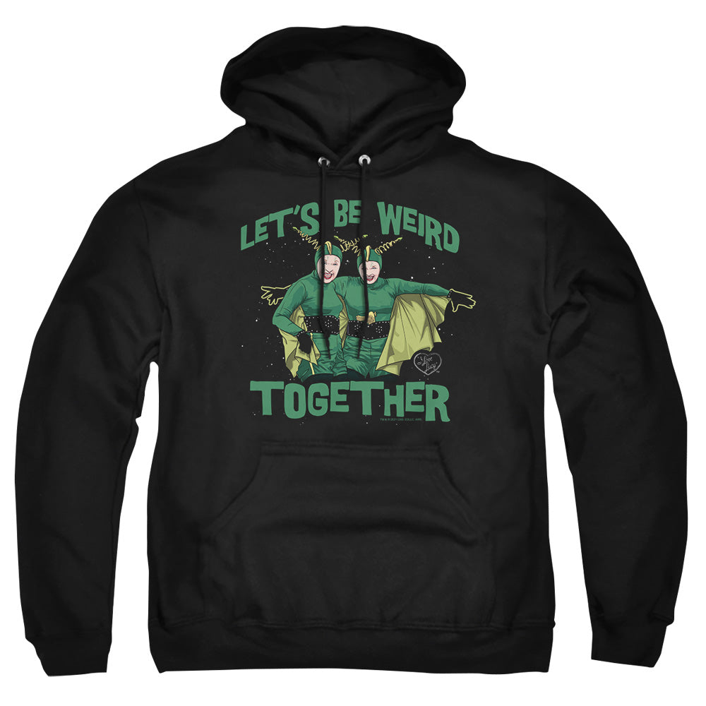 I Love Lucy Weird Together Mens Hoodie Black Officially Licensed