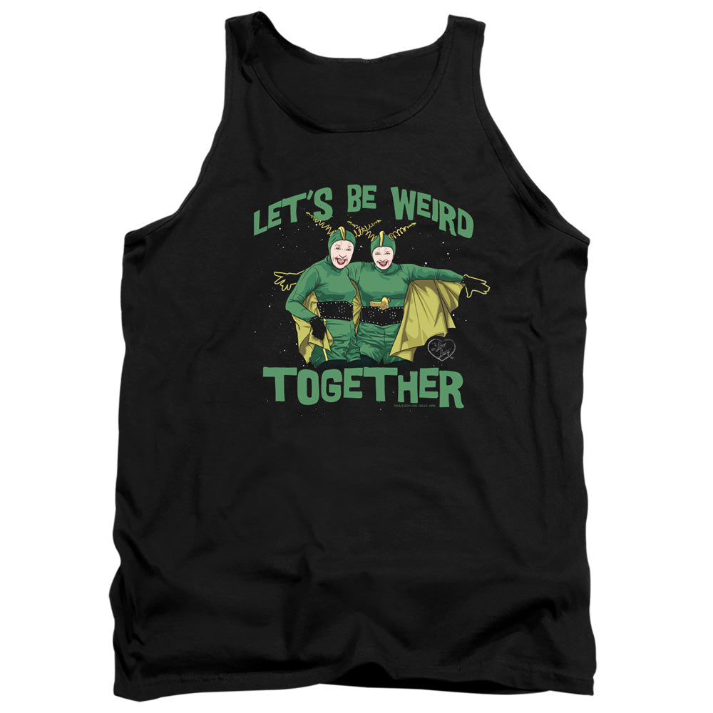 I Love Lucy Weird Together Mens Tank Top Shirt Black