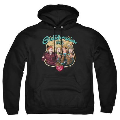 I Love Lucy Road Trip Mens Hoodie Black Officially Licensed