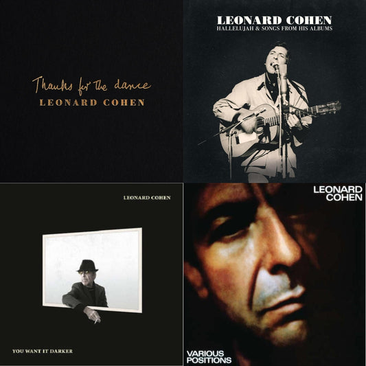 Leonard Cohen - Thanks For The Dance (180G) & Hallelujah & Songs From His Albums (2LP) & You Want It Darker (180G/Dl Card) & Various Positions (150G/Dl Card)