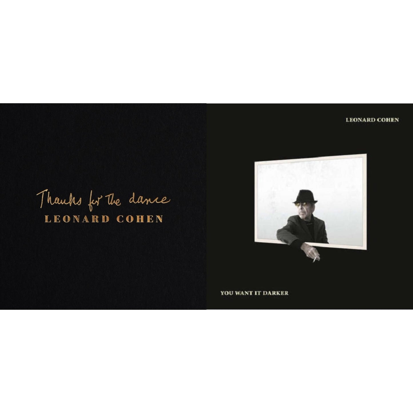 Leonard Cohen - Thanks For The Dance (180G) & You Want It Darker (180G/Dl Card) - LP Vinyl Bundle