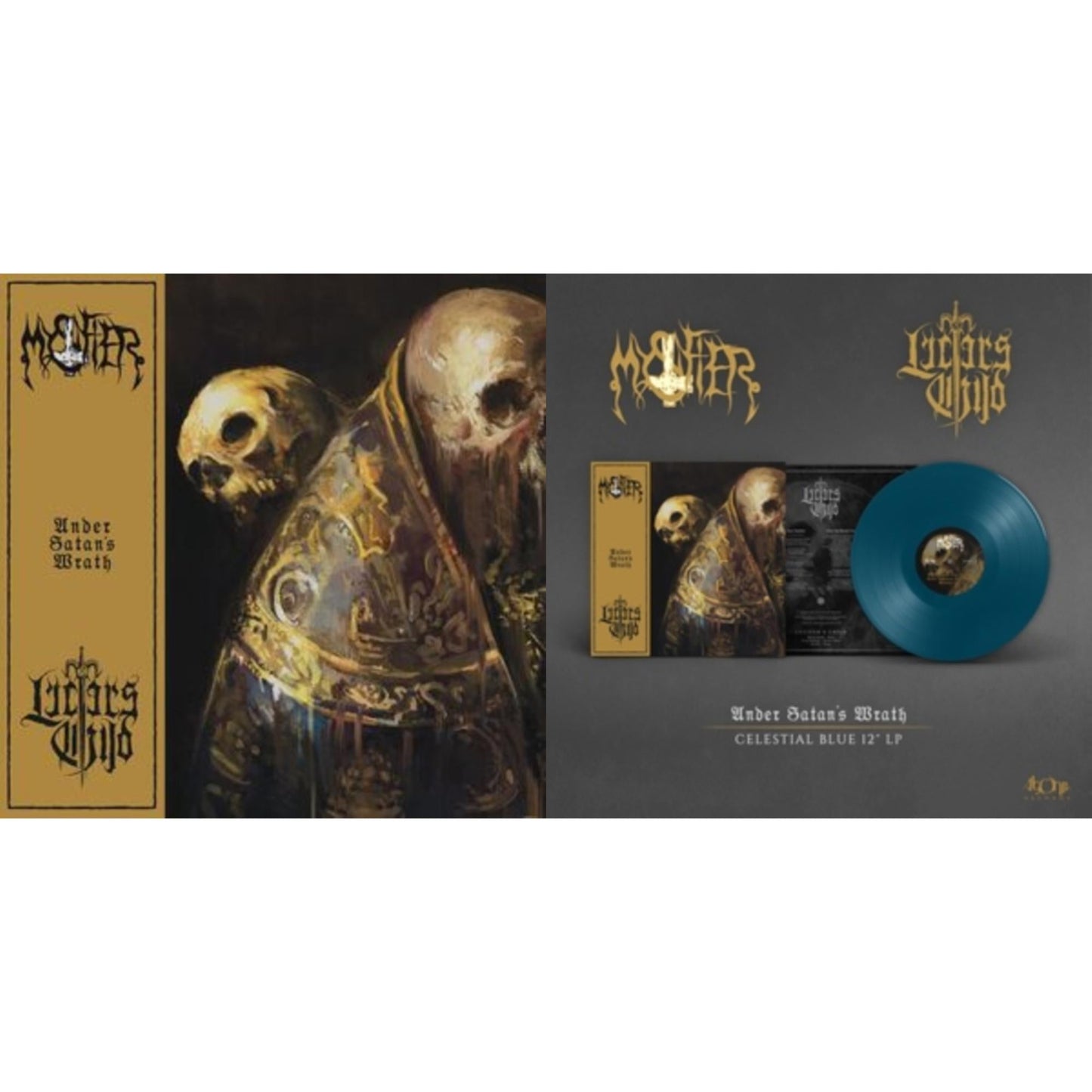 Lucifer's Child / Mystifier - Under Satan's Wrath & Under Satan's Wrath (Sea Blue LP Vinyl)