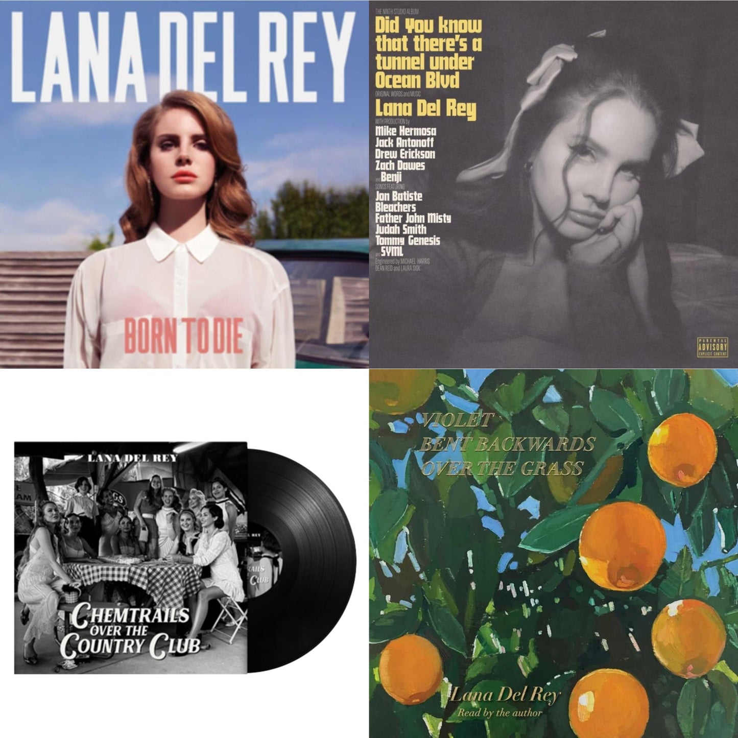 Lana Del Rey - Chemtrails Over The Country Club & Did You Know That There’S A Tunnel Under Ocean Blvd (X) (2LP/180G) & Violet Bent Backwards Over The Grass (180G) & Born To Die