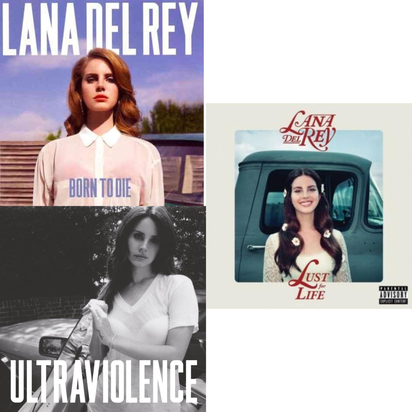 Lana Del Rey - Born To Die & Ultraviolence & Lust For Life - CD Bundle