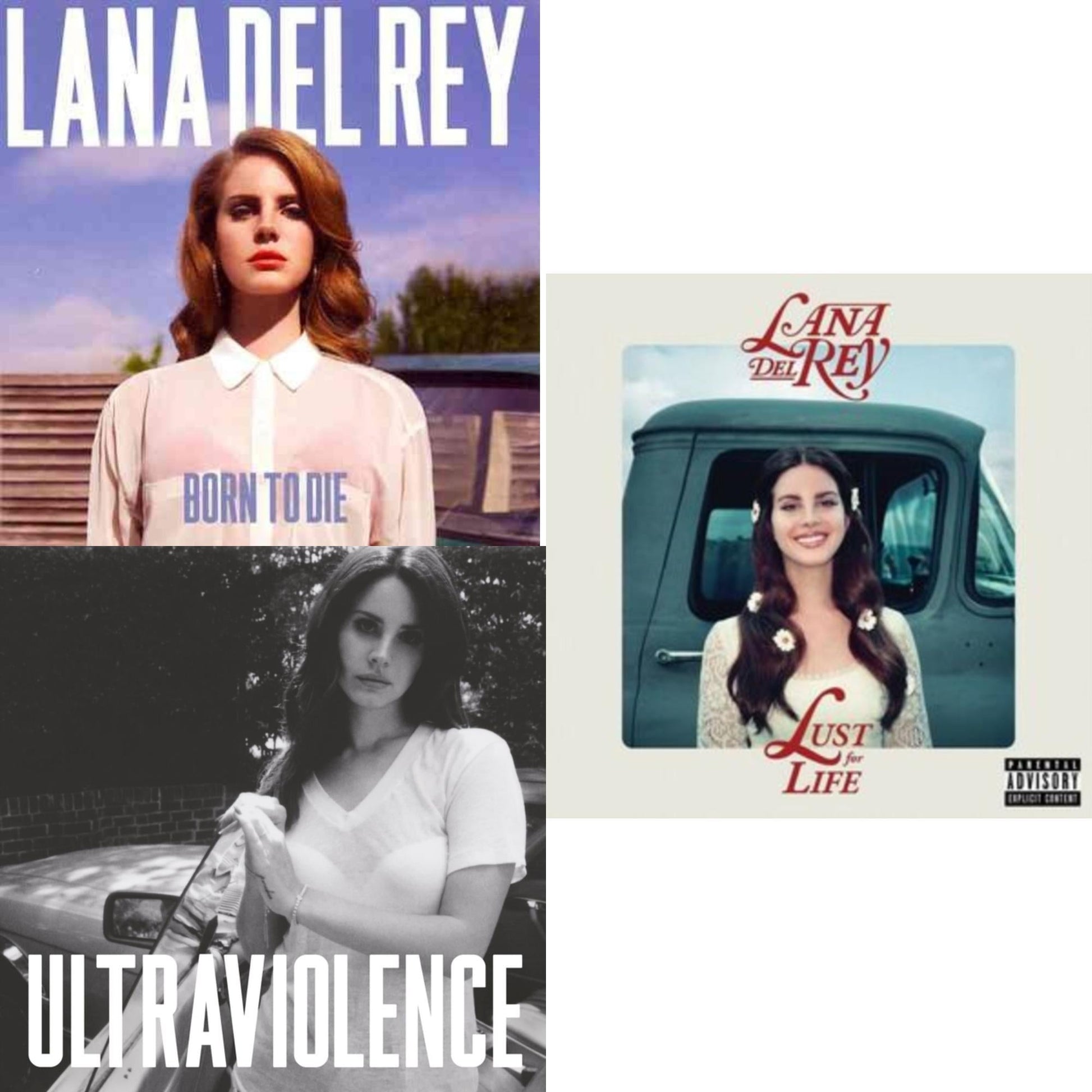 Lana Del Rey - Born To Die & Ultraviolence & Lust For Life - CD Bundle