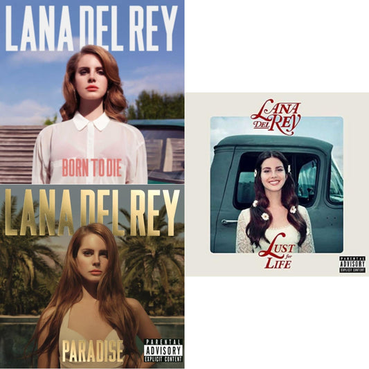 Lana Del Rey - Born To Die & Paradise & Lust For Life - LP Vinyl Bundle