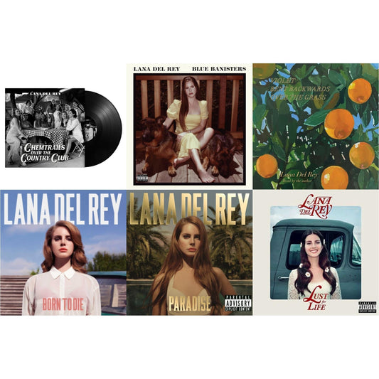 Lana Del Rey - Chemtrails Over The Country Club & Blue Banisters (2LP) & Violet Bent Backwards Over The Grass (180G) & Born To Die & Paradise & Lust For Life