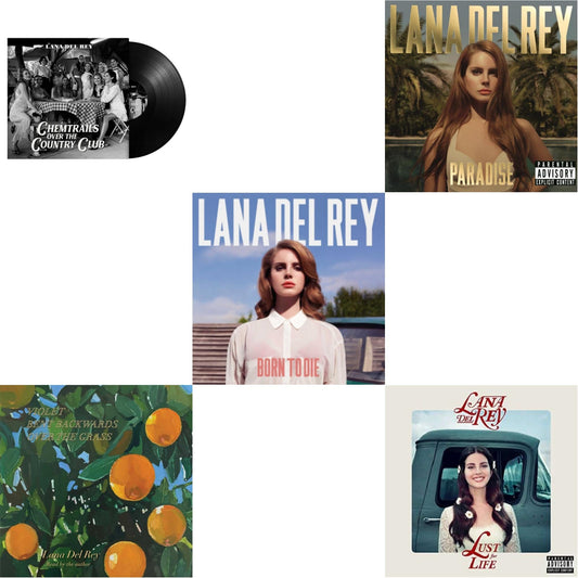 Lana Del Rey - Chemtrails Over The Country Club & Violet Bent Backwards Over The Grass (180G) & Born To Die & Paradise & Lust For Life - LP Vinyl Bundle