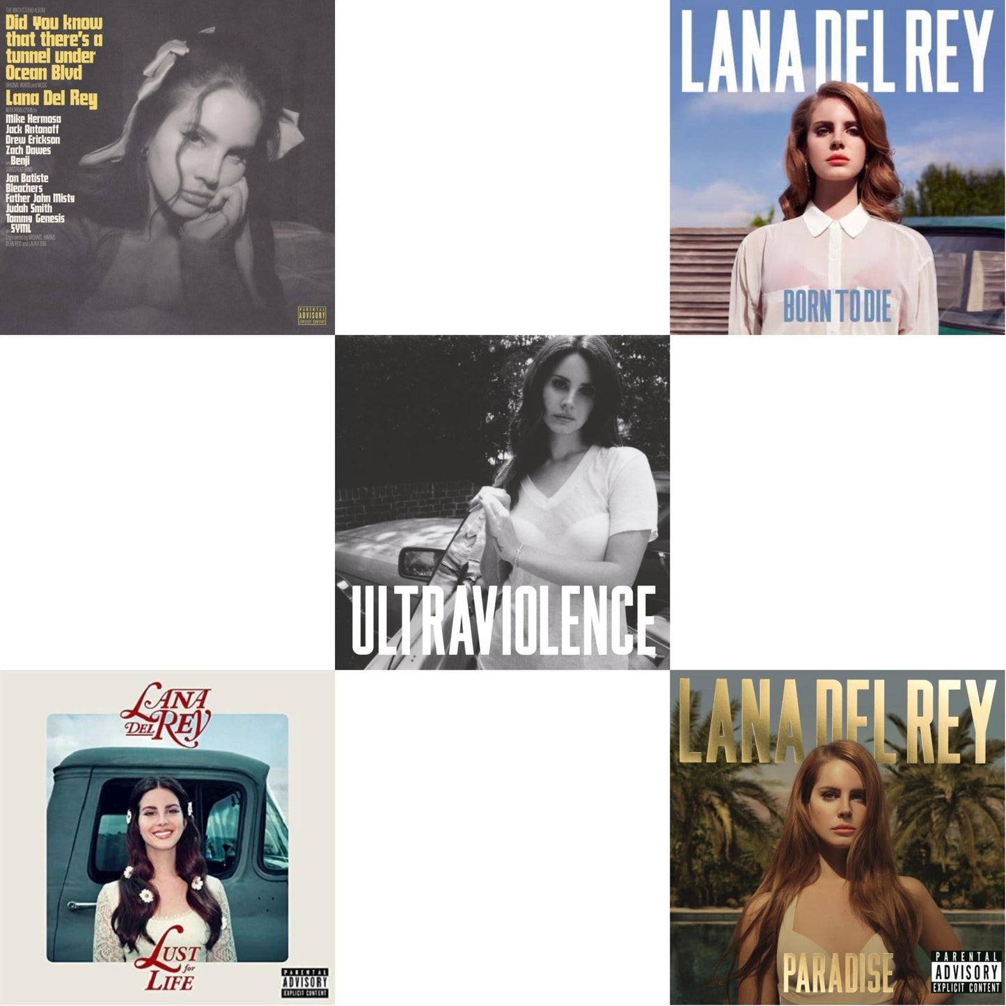 Lana Del Rey - Did You Know That There’S A Tunnel Under Ocean Blvd (X) (2LP/180G) & Born To Die & Paradise & Ultraviolence & Lust For Life