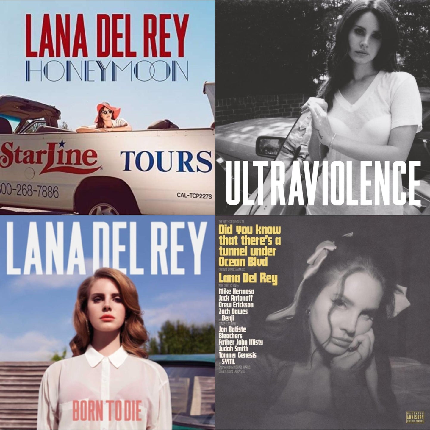 Lana Del Rey - Did You Know That There’S A Tunnel Under Ocean Blvd (X) (2LP/180G) & Born To Die & Ultraviolence & Honeymoon