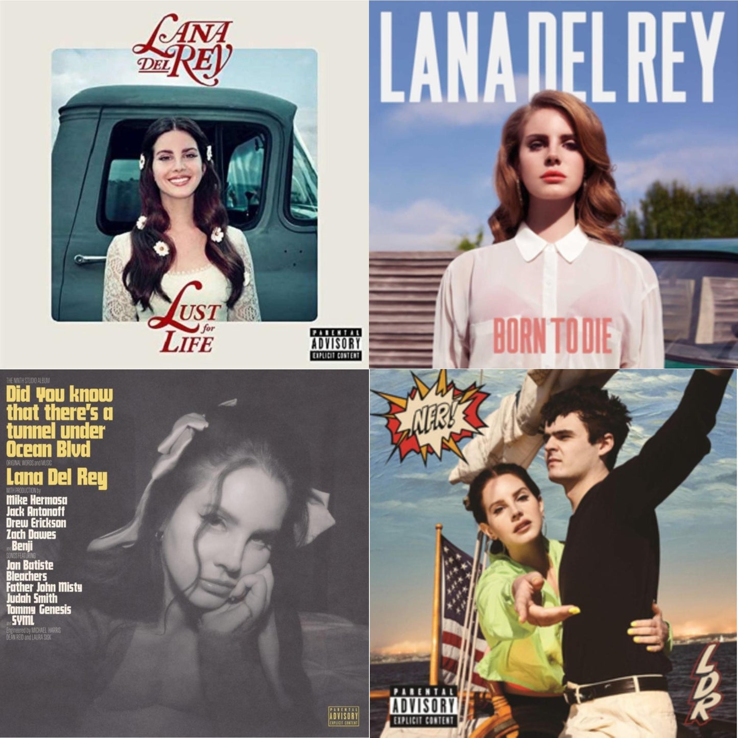 Lana Del Rey - Did You Know That There’S A Tunnel Under Ocean Blvd (X) (2LP/180G) & Nfr! (2LP) & Born To Die & Lust For Life
