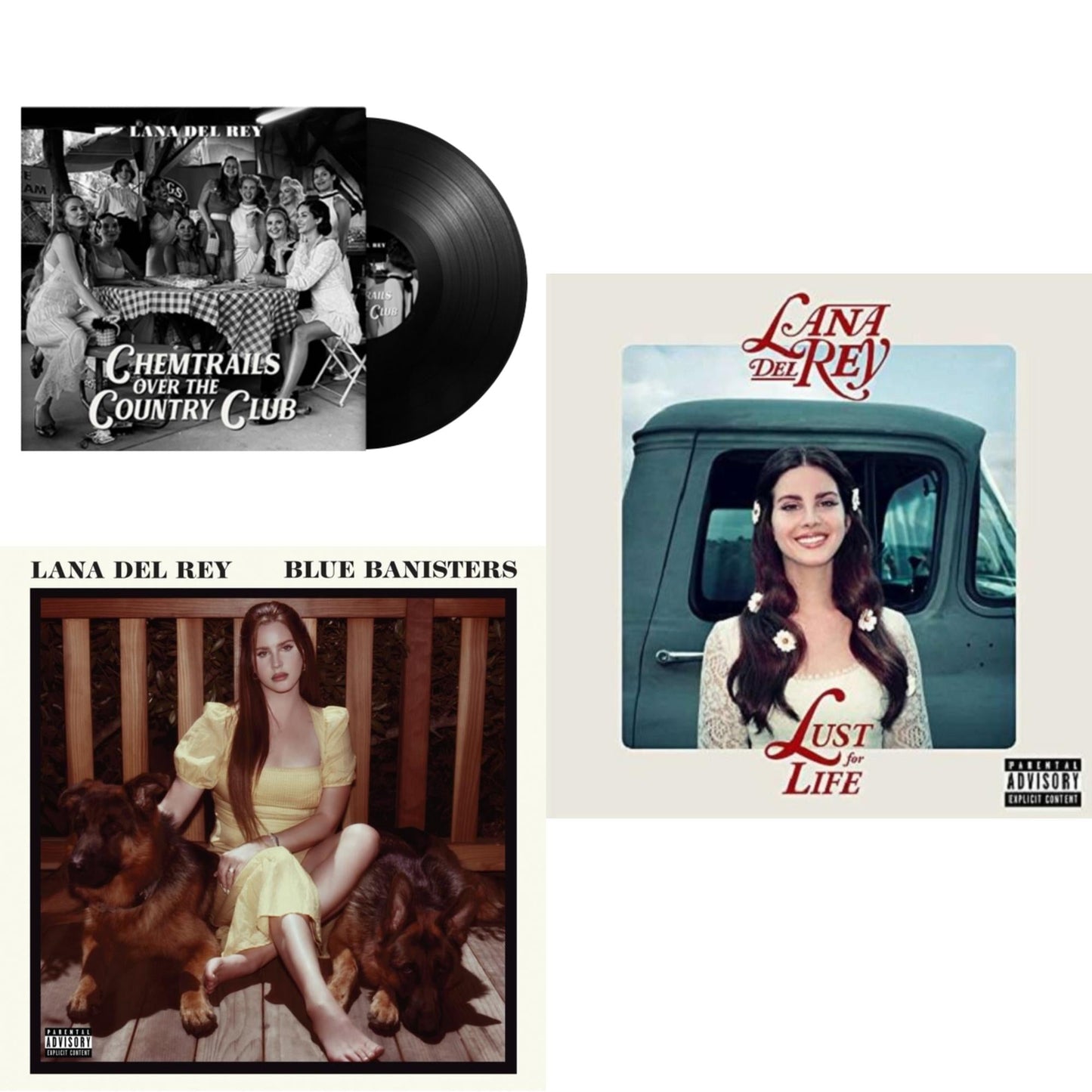Lana Del Rey - Chemtrails Over The Country Club & Blue Banisters (2LP) & Lust For Life