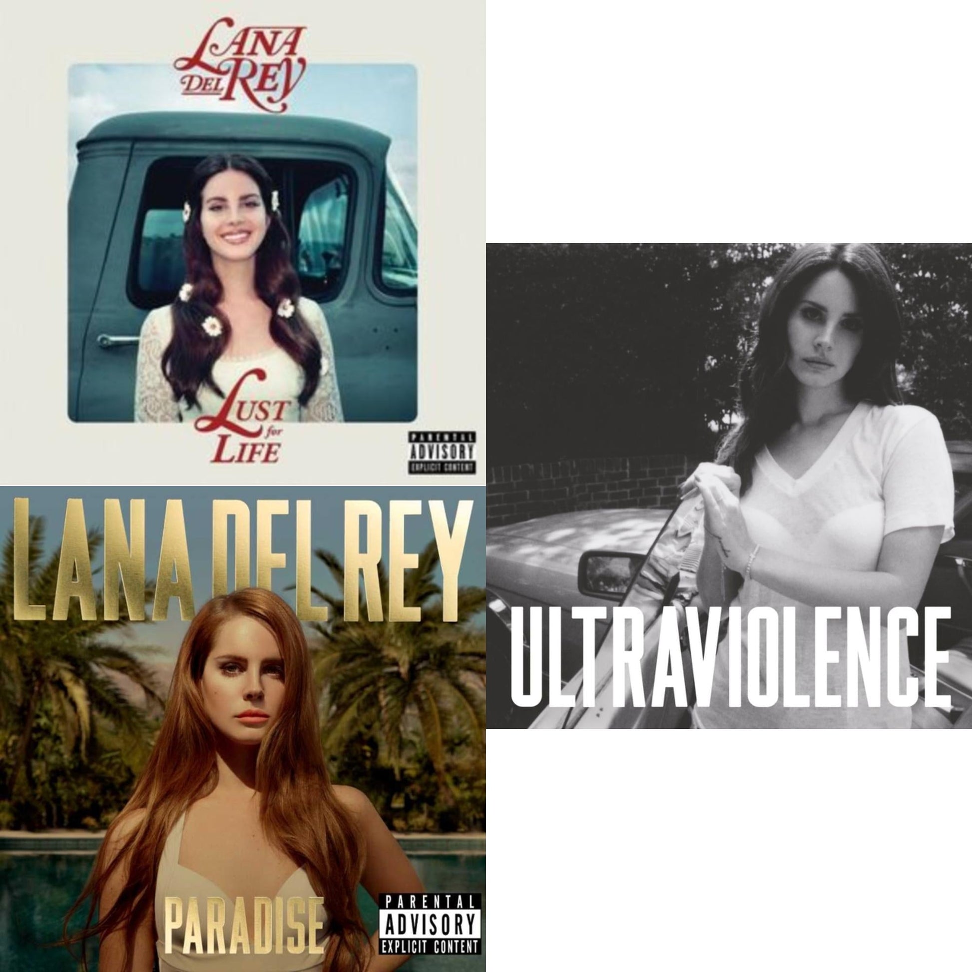 Lana Del Rey - Paradise & Ultraviolence & Lust For Life - CD Bundle