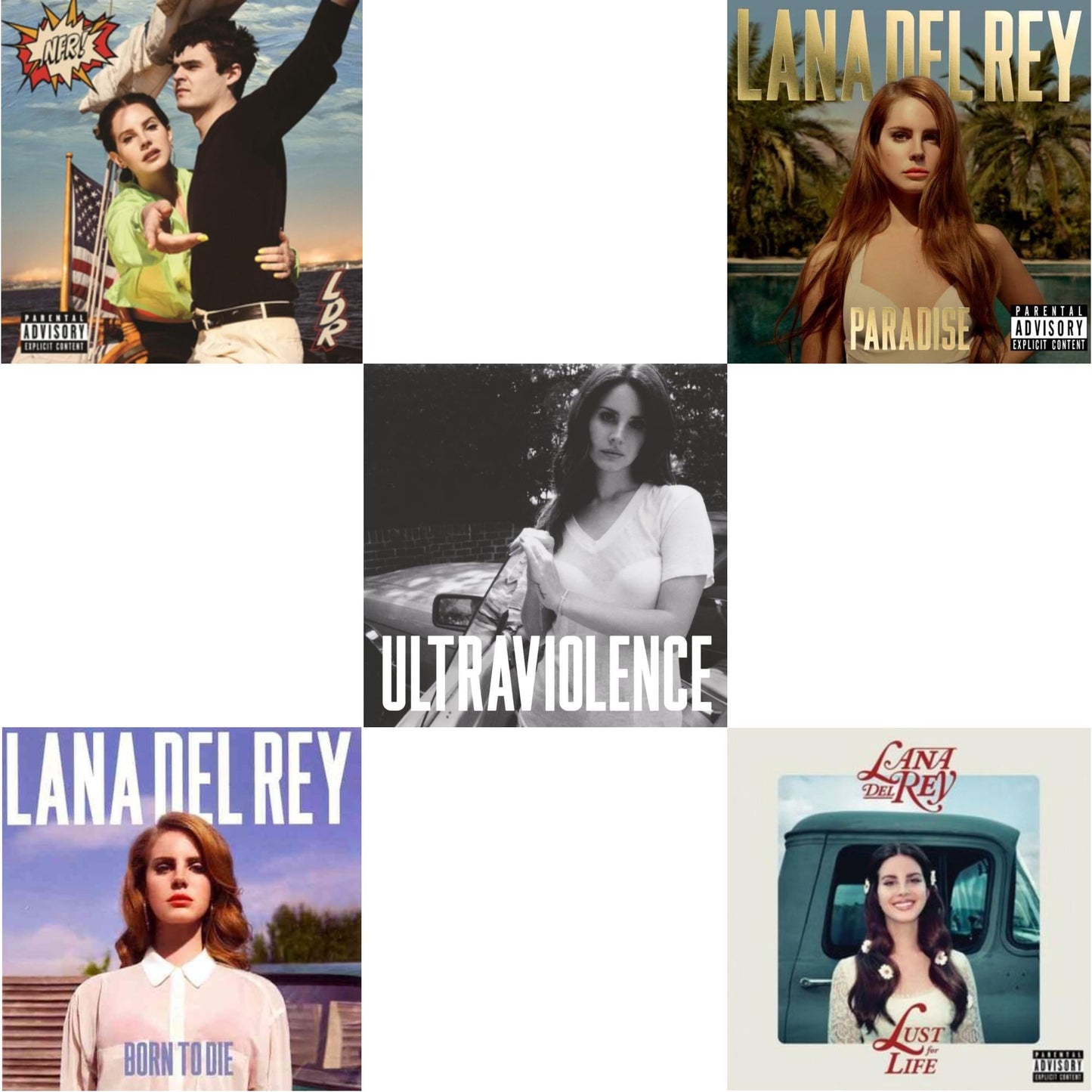 Lana Del Rey - Nfr! & Born To Die & Paradise & Ultraviolence & Lust For Life - CD Bundle