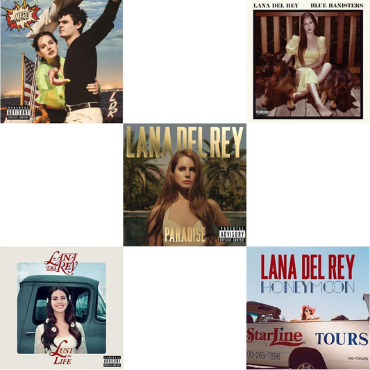Lana Del Rey - Blue Banisters (2LP) & Nfr! (2LP) & Paradise & Honeymoon & Lust For Life