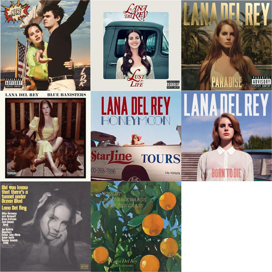 Lana Del Rey - Blue Banisters (2LP) & Did You Know That There’S A Tunnel Under Ocean Blvd (X) (2LP/180G) & Violet Bent Backwards Over The Grass (180G) & Nfr! (2LP) & Born To Die & Paradise & Honeymoon & Lust For Life