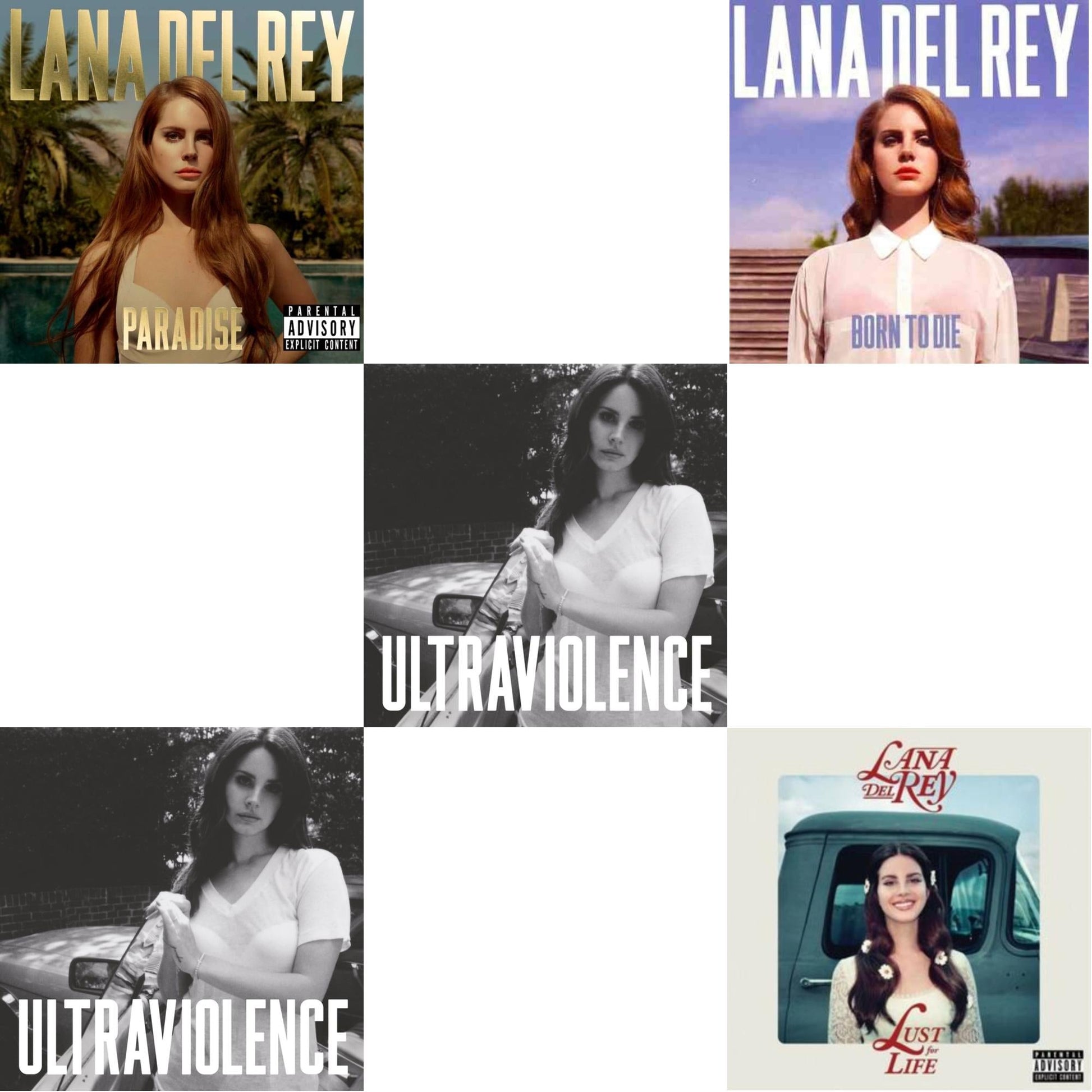 Lana Del Rey - Born To Die & Paradise & Ultraviolence & Ultraviolence & Lust For Life - CD Bundle