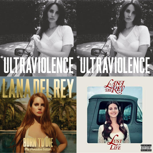 Lana Del Rey - Born To Die (Paradise Edition) (Only The Bonus Material) & Ultraviolence & Ultraviolence & Lust For Life - LP Vinyl Bundle