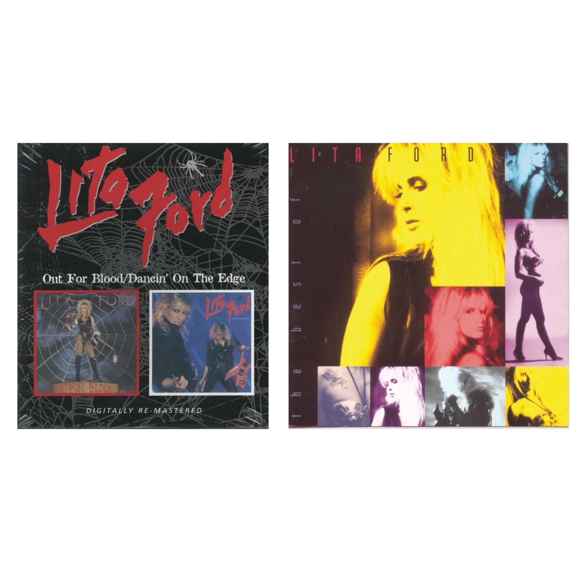 Lita Ford - Out For Blood / Dancin On The Edge (Remastered) & Best Of Lita Ford - CD Bundle