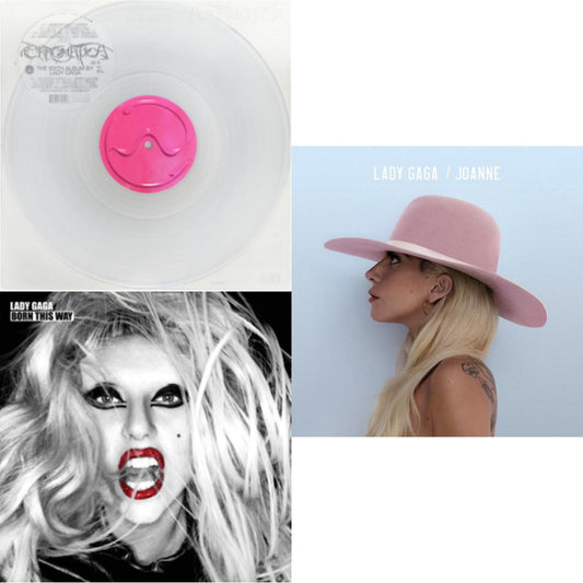 Lady Gaga - Chromatica (Milky Clear LP Vinyl) & Born This Way & Joanne