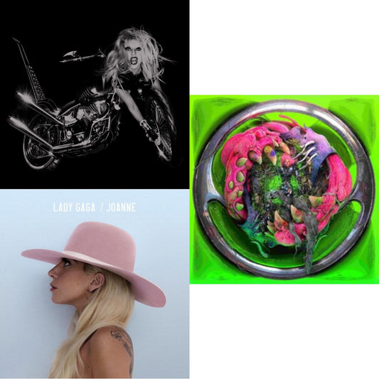 Lady Gaga - Born This Way - The Tenth Anniversary (3LP) & Dawn Of Chromatica (Clear LP Vinyl) & Joanne