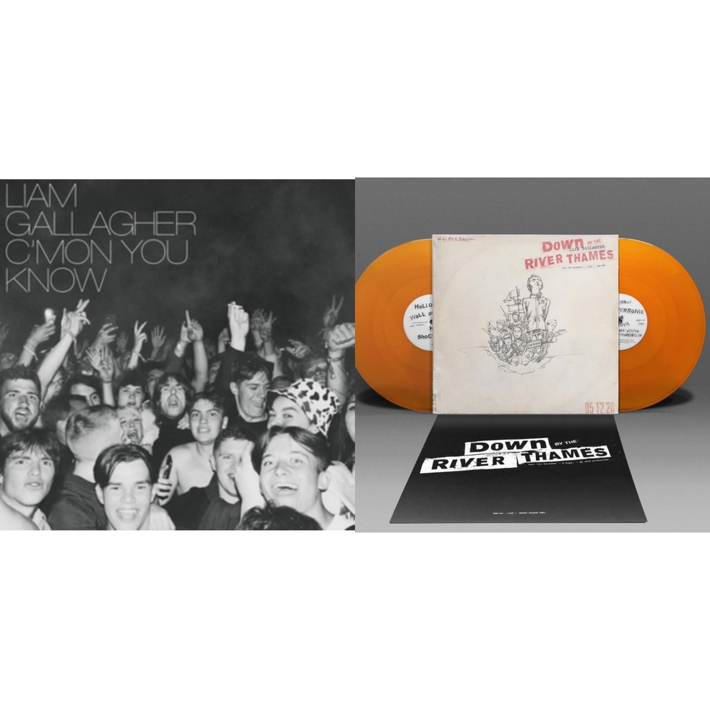 Liam Gallagher - C'mon You Know & Down By The River Thames (2LP/Orange Vinyl)