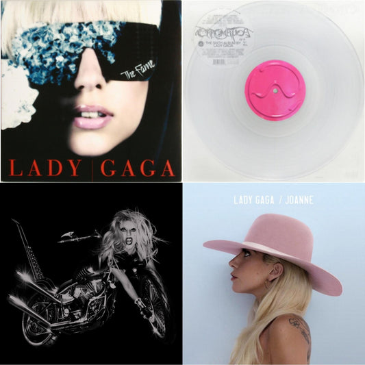 Lady Gaga - Born This Way - The Tenth Anniversary (3LP) & Chromatica (Milky Clear LP Vinyl) & Fame & Joanne