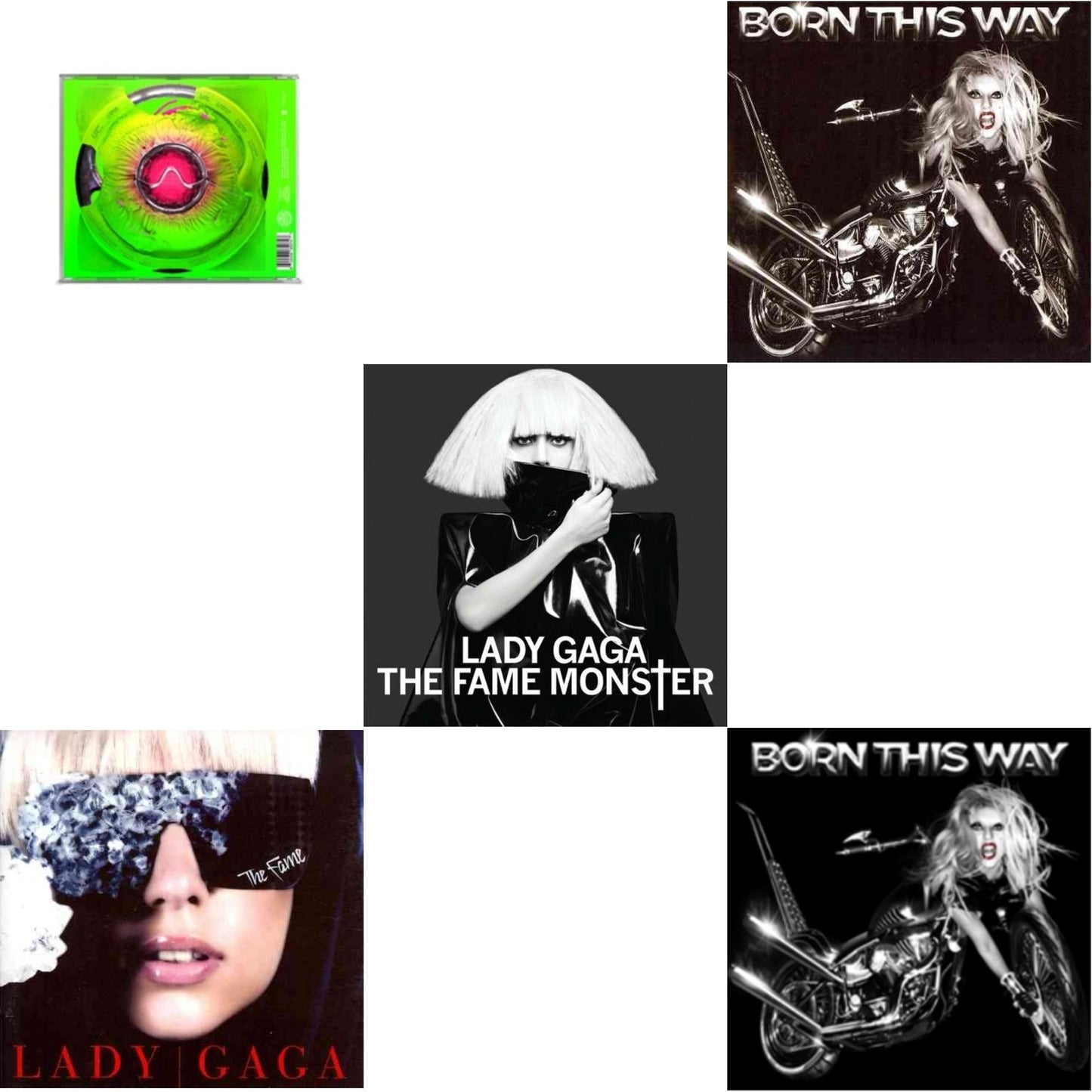Lady Gaga - Dawn Of Chromatica & Fame & Fame Monster & Born This Way & Born This Way - CD Bundle