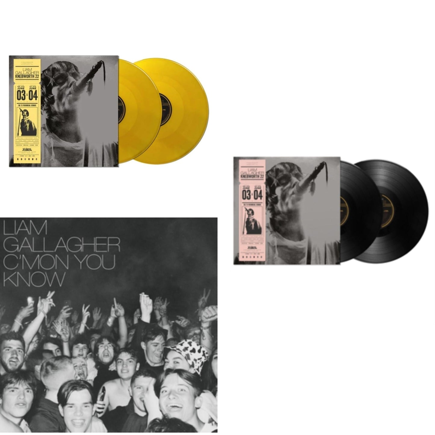 Liam Gallagher - C'mon You Know & Live At Knebworth '22 (2LP) & Live At Knebworth '22 (2LP/Sun Yellow Vinyl) (I)