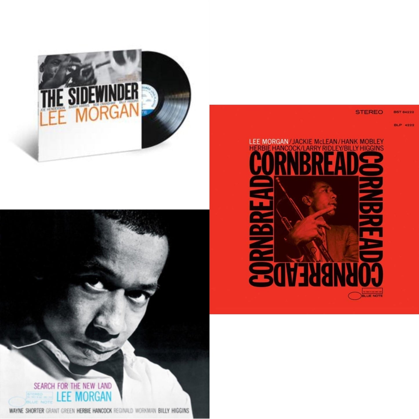 Lee Morgan - Sidewinder (Blue Note Classic Vinyl Series LP) & Search For The New Land & Cornbread (Blue Note Tone Poet Series)