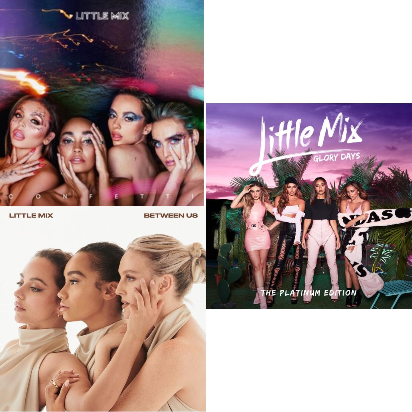 Little Mix - Confetti (Jewel Case) & Between Us & Glory Days: Platinum Edition (CD/DVD)