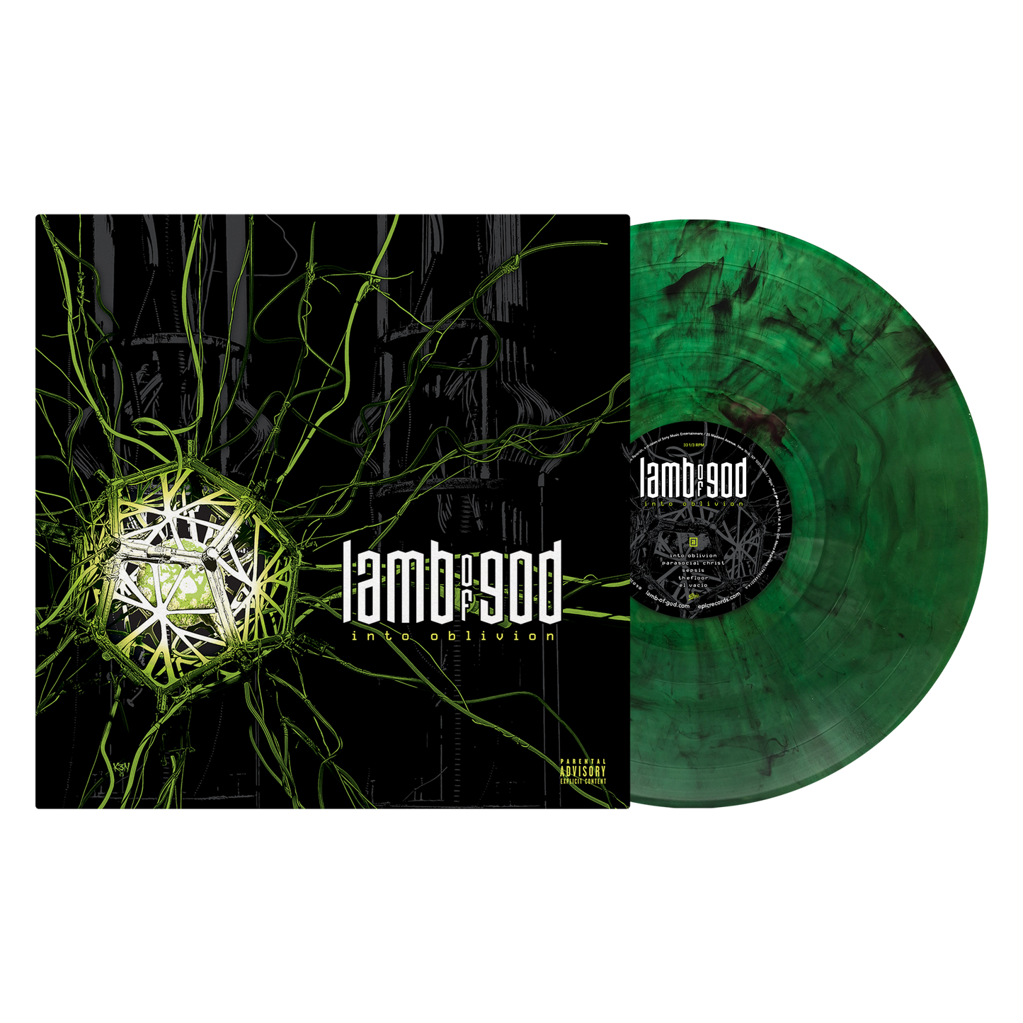 Lamb Of God 'Into Oblivion' LP (Exclusive – Green Smoke Vinyl) Vinyl Record