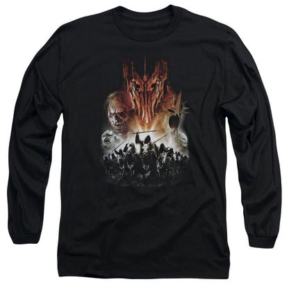 Lor Evil Rising Mens Long Sleeve Shirt Black Officially Licensed
