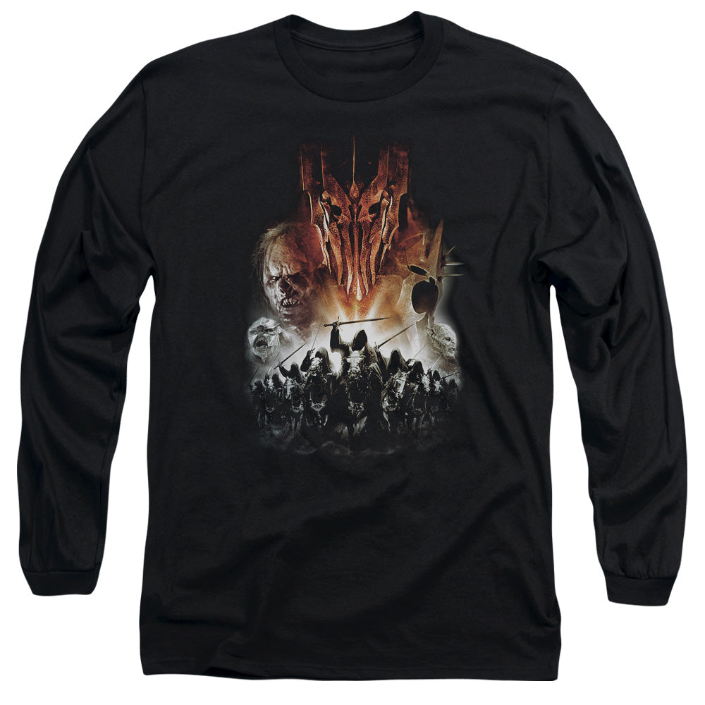 Lord of the Rings Evil Rising Mens Long Sleeve Shirt Black