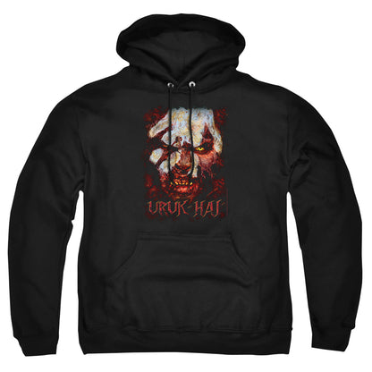 Lord Of The Rings Uruk Hai Mens Hoodie Black