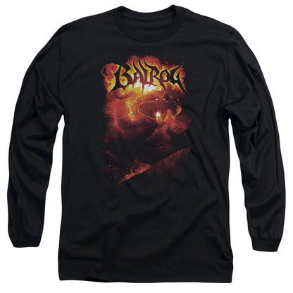 Lor Balrog Mens Long Sleeve Shirt Black Officially Licensed