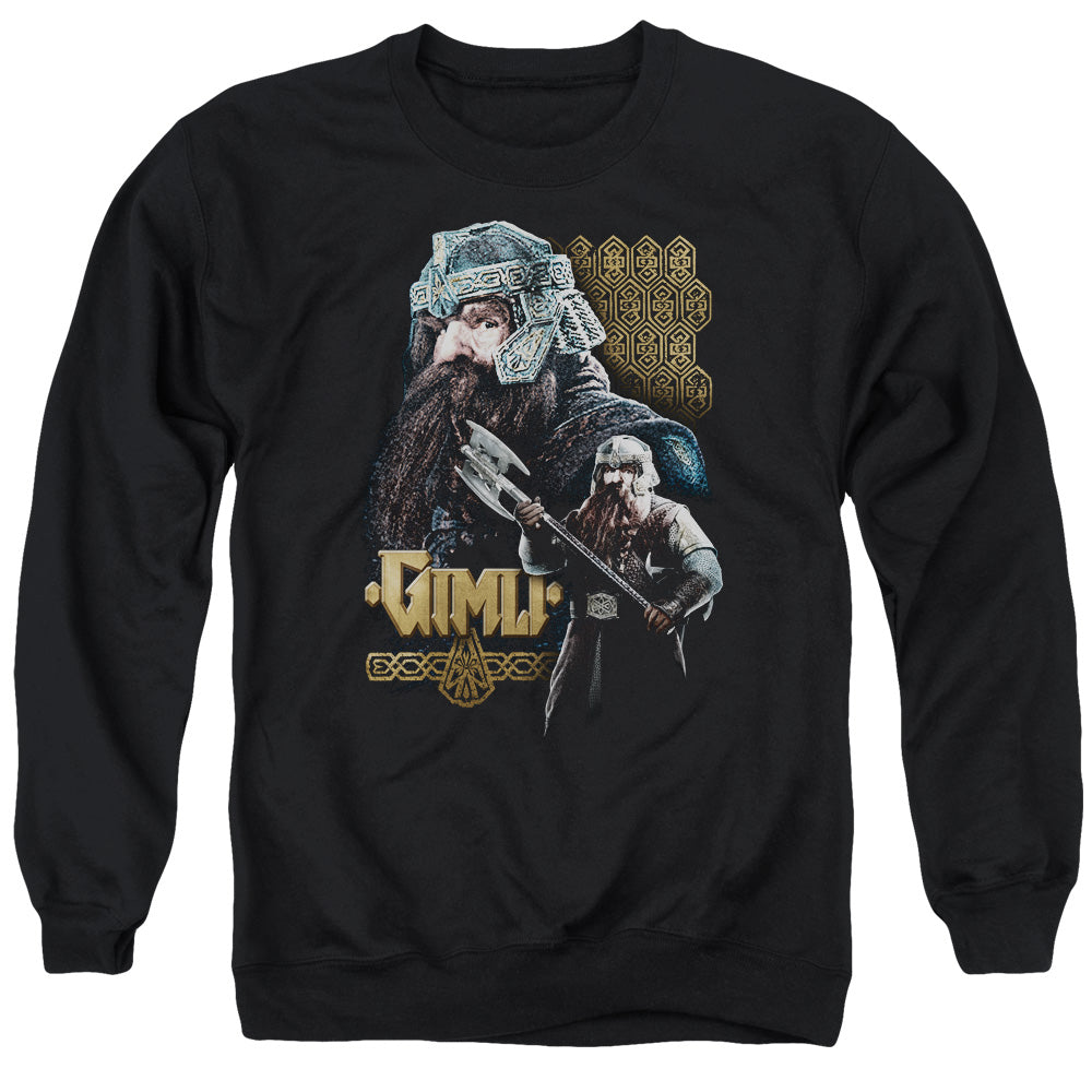 Lord of the Rings Gimli Mens Crewneck Sweatshirt Black