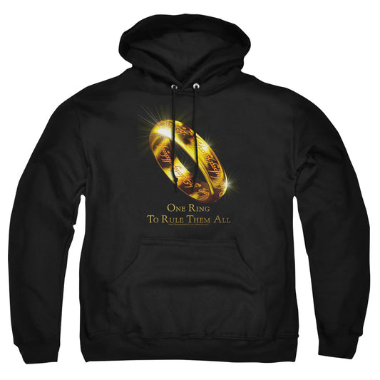 Lord Of The Ringsd Of The Rings One Ring To Rule Them All Mens Hoodie Black Officially Licensed