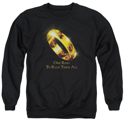 Lord of the Rings One Ring Mens Crewneck Sweatshirt Black