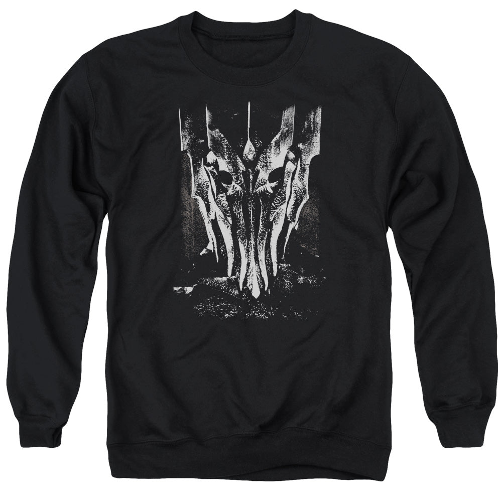 Lord Of The Rings Big Sauron Head Mens Crewneck Sweatshirt Black