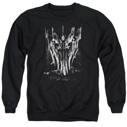 Lord Of The Rings Big Sauron Head Mens Crewneck Sweatshirt Black