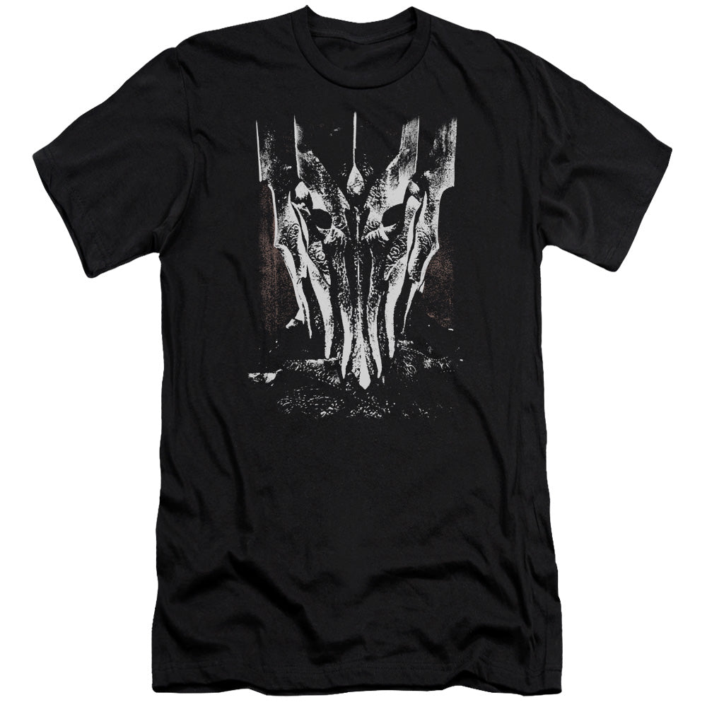 Lord of the Rings Big Sauron Head Premium Bella Canvas Slim Fit Mens T Shirt Black