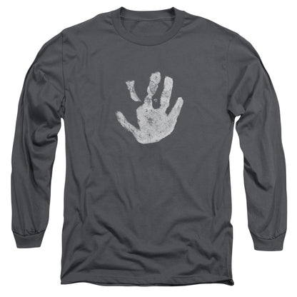 Lor White Hand Mens Long Sleeve Shirt Charcoal Officially Licensed