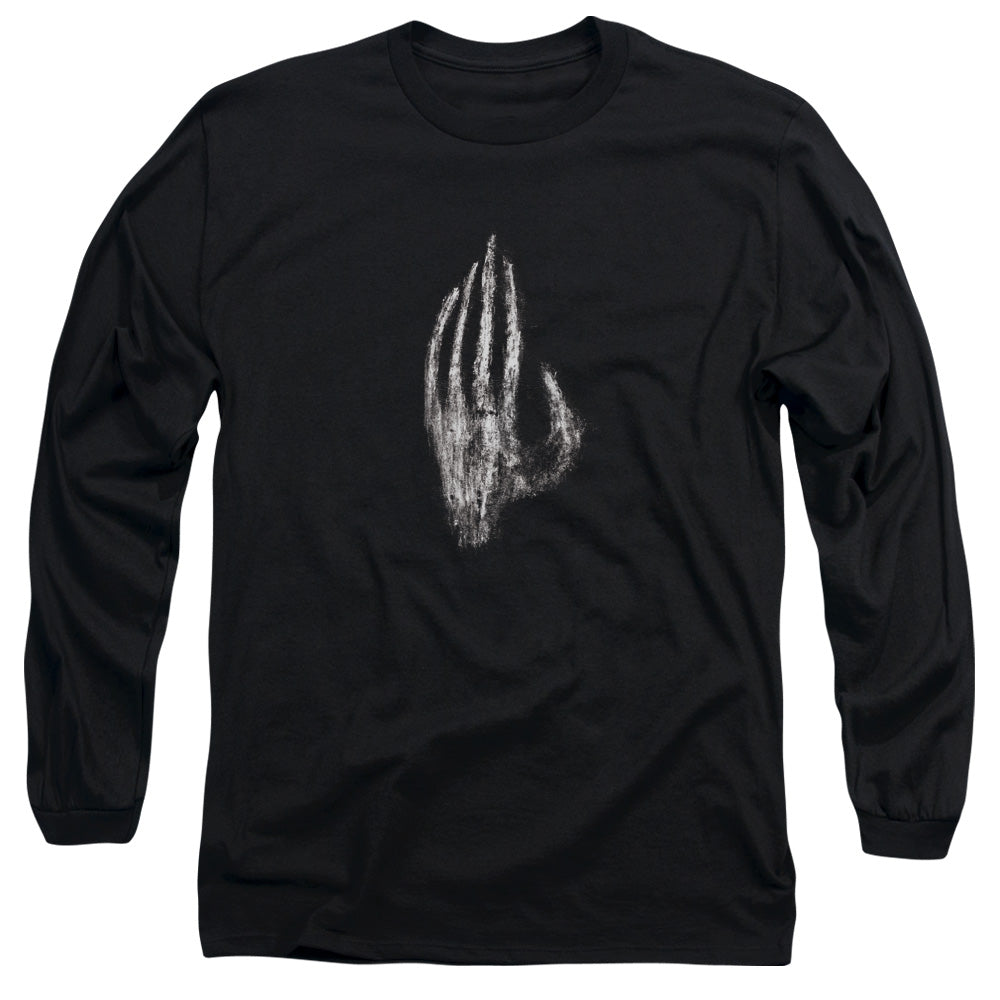Lor Hand Of Saruman Mens Long Sleeve Shirt Black Officially Licensed
