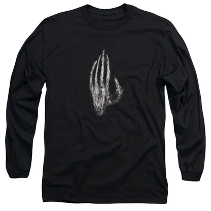 Lor Hand Of Saruman Mens Long Sleeve Shirt Black Officially Licensed